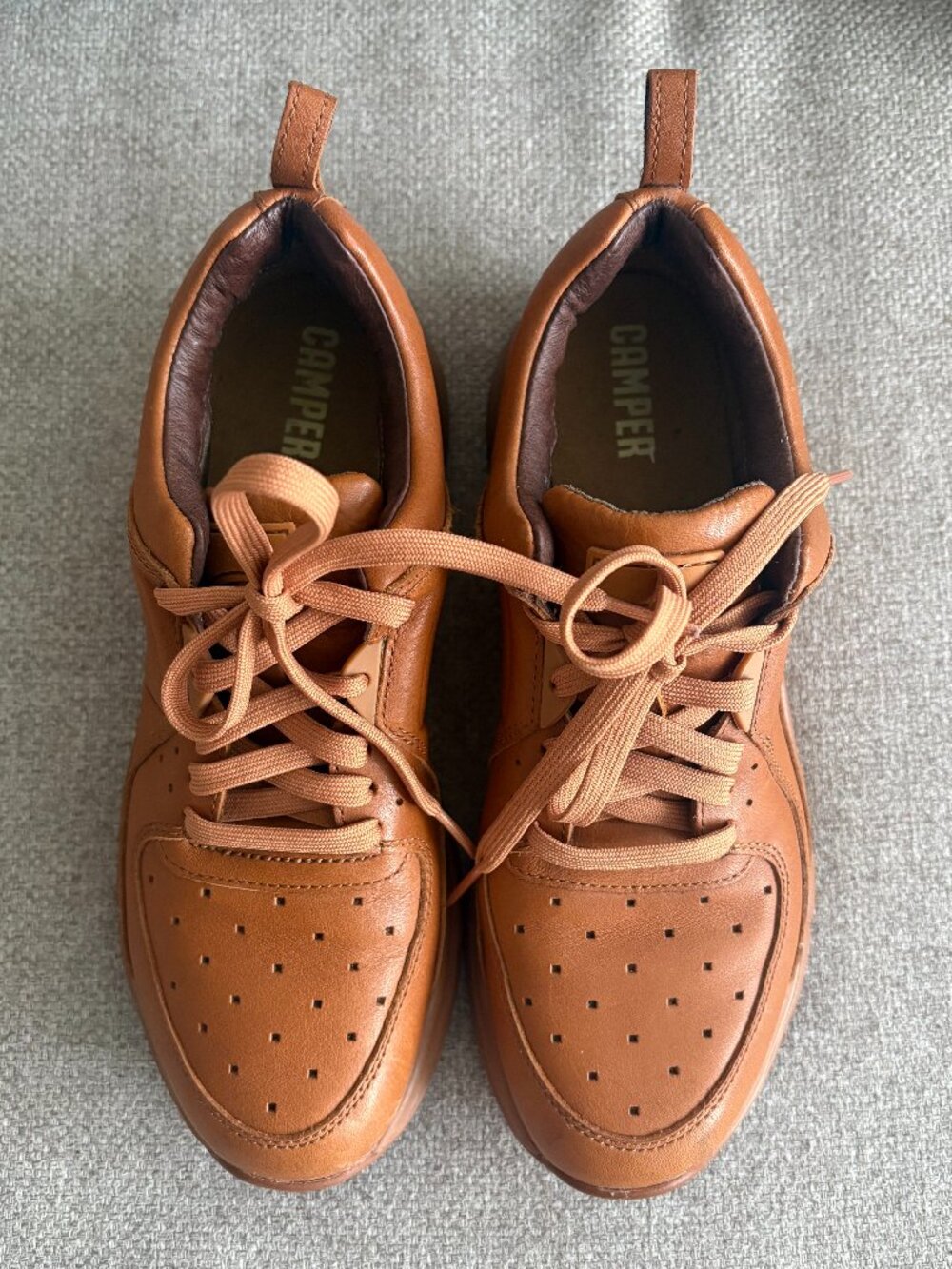 Camper Brown Monochromatic Sneakers